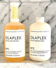 K18 or Olaplex bond builder with colour