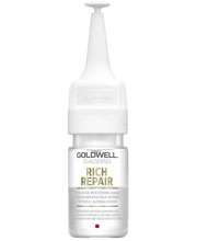 Intensive strengthening hair serum treatment at the basin